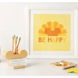 Disney Parks Be Happy Mickey Mouse‎ Icon Business Card/ Pencil Holder NEW